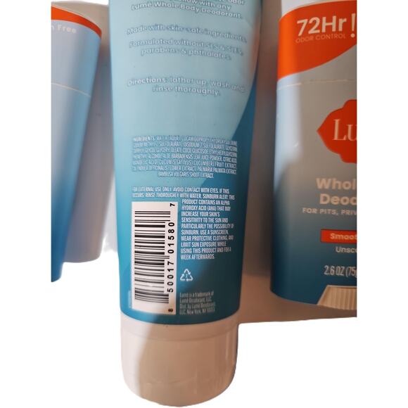 Lume Unscented Acidified Body Wash & 2 Deodorant BUNDLE - Picture 2 of 7